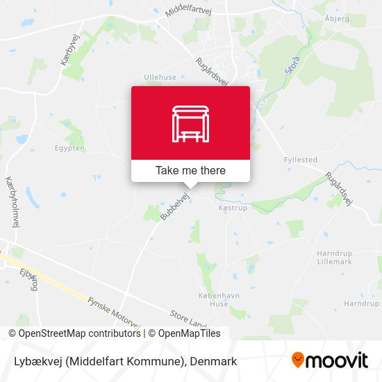 Lybækvej (Middelfart Kommune) map