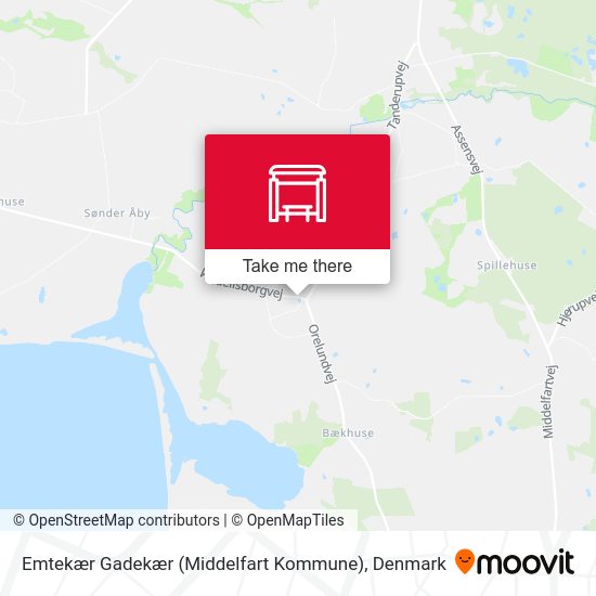 Emtekær Gadekær (Middelfart Kommune) map