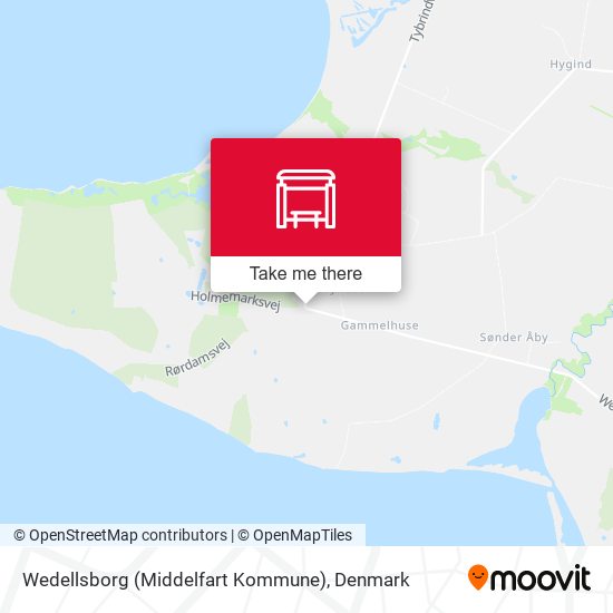 Wedellsborg (Middelfart Kommune) map