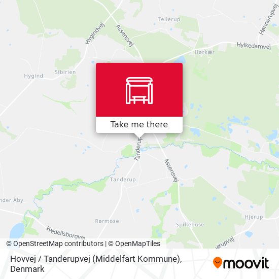 Hovvej / Tanderupvej (Middelfart Kommune) map