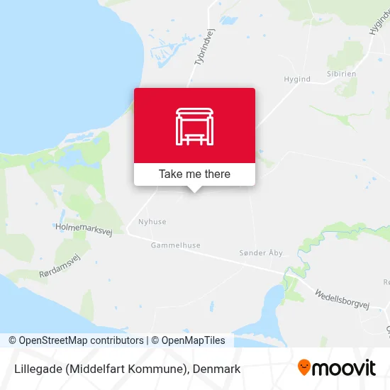 Lillegade (Middelfart Kommune) map