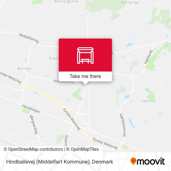 Hindballevej (Middelfart Kommune) map
