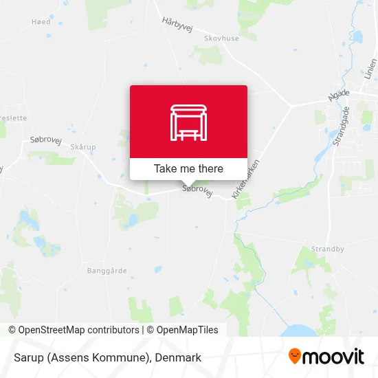 Sarup (Assens Kommune) map
