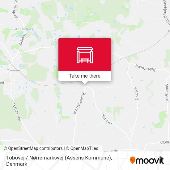 Tobovej / Nørremarksvej (Assens Kommune) map