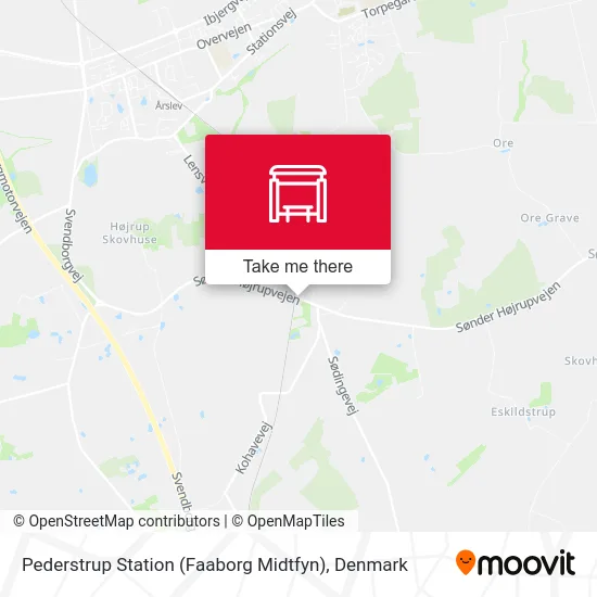 Pederstrup Station (Faaborg Midtfyn) map
