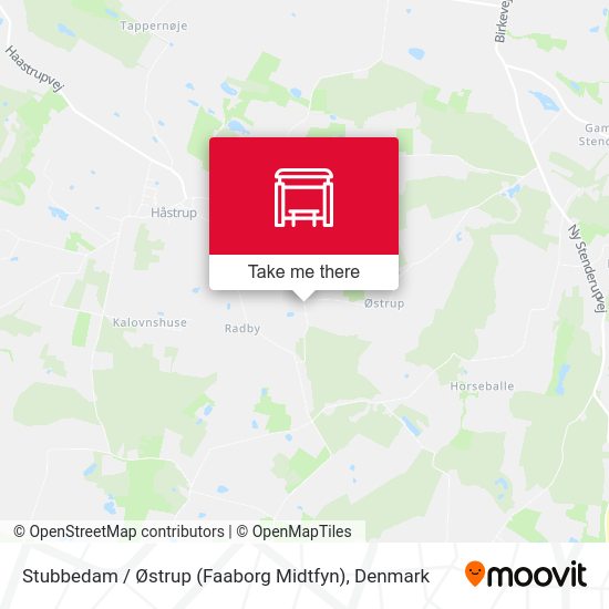 Stubbedam / Østrup (Faaborg Midtfyn) map