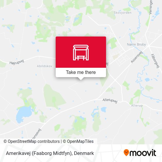 Amerikavej (Faaborg Midtfyn) map