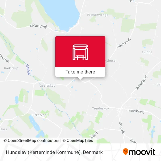 Hundslev (Kerteminde Kommune) map