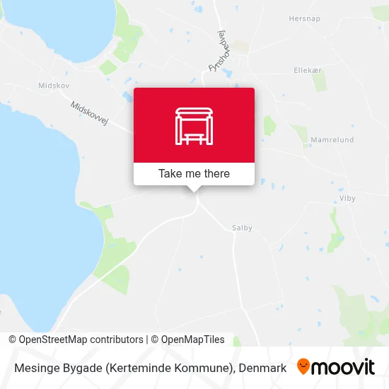 Mesinge Bygade (Kerteminde Kommune) map