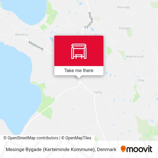 Mesinge Bygade (Kerteminde Kommune) map