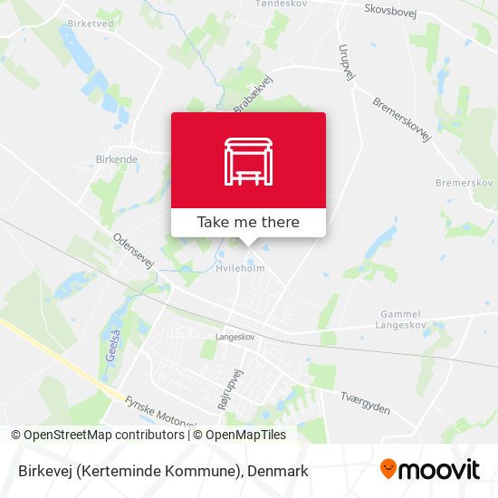 Birkevej (Kerteminde Kommune) map