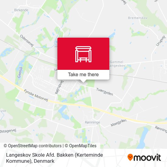 Langeskov Skole Afd. Bakken (Kerteminde Kommune) map