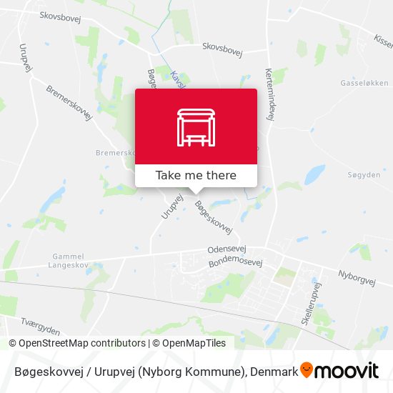 Bøgeskovvej / Urupvej (Nyborg Kommune) map