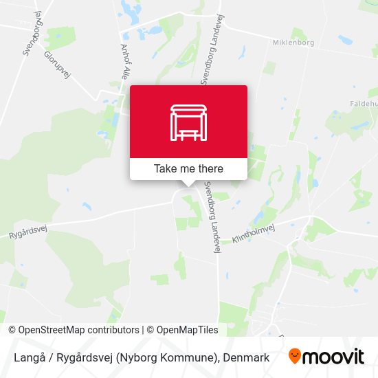 Langå / Rygårdsvej (Nyborg Kommune) map