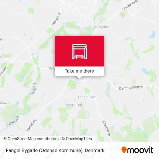 Fangel Bygade (Odense Kommune) map