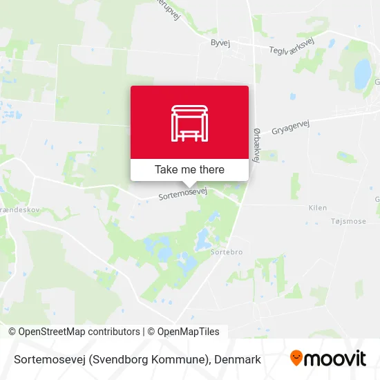 Sortemosevej (Svendborg Kommune) map