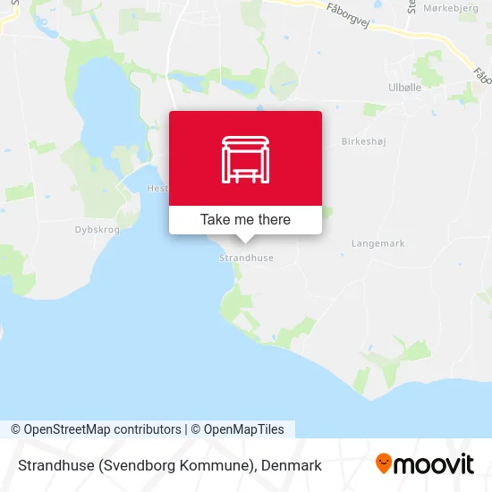 Strandhuse (Svendborg Kommune) map