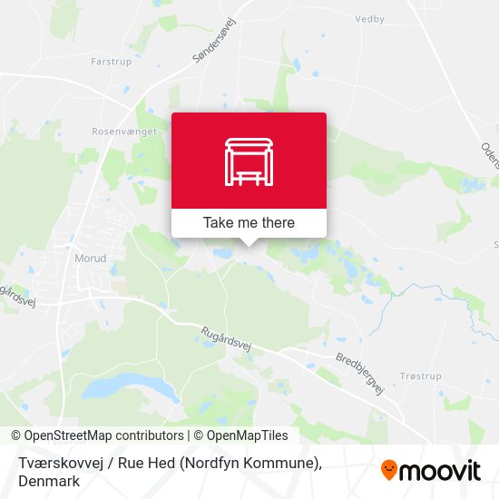 Tværskovvej / Rue Hed (Nordfyn Kommune) map