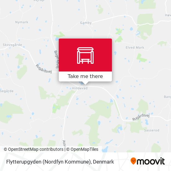Flytterupgyden (Nordfyn Kommune) map