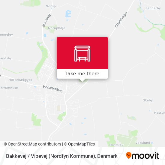 Bakkevej / Vibevej (Nordfyn Kommune) map