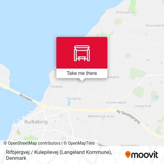 Rifbjergvej / Kulepilevej (Langeland Kommune) map