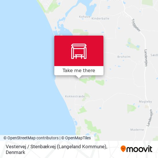 Vestervej / Stenbækvej (Langeland Kommune) map