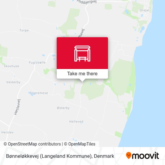 Bønneløkkevej (Langeland Kommune) map