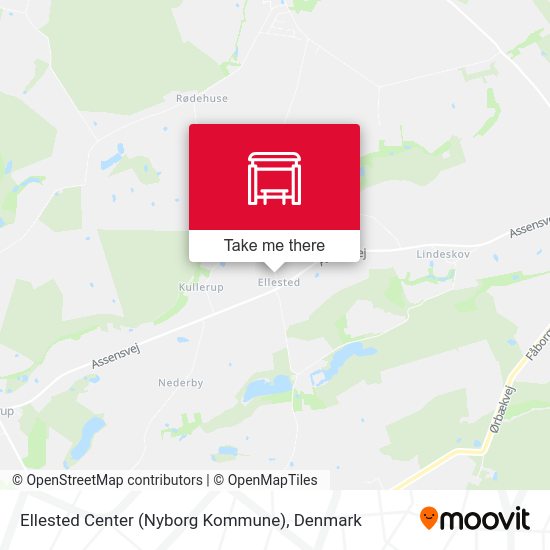 Ellested Center (Nyborg Kommune) map