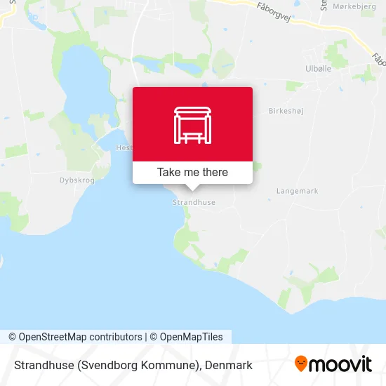 Strandhuse (Svendborg Kommune) map