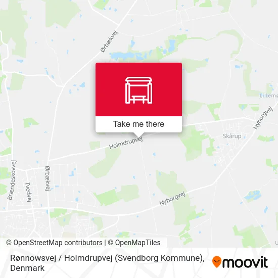 Rønnowsvej / Holmdrupvej (Svendborg Kommune) map