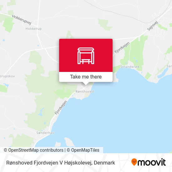 Rønshoved Fjordvejen V Højskolevej map
