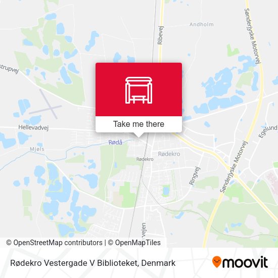 Rødekro Vestergade V Biblioteket map