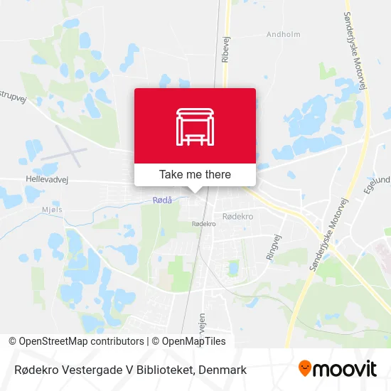 Rødekro Vestergade V Biblioteket map