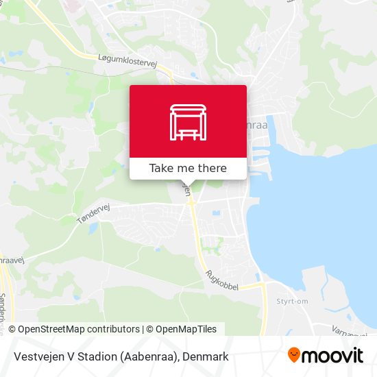 Vestvejen V Stadion (Aabenraa) map