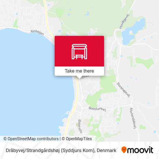 Dråbyvej / Strandgårdshøj (Syddjurs Kom) map