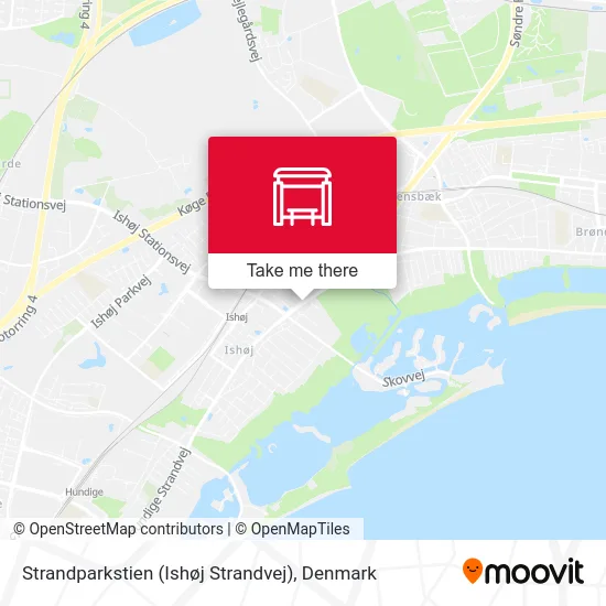 Strandparkstien (Ishøj Strandvej) map