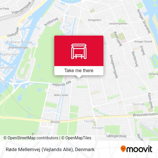 Røde Mellemvej (Vejlands Allé) map