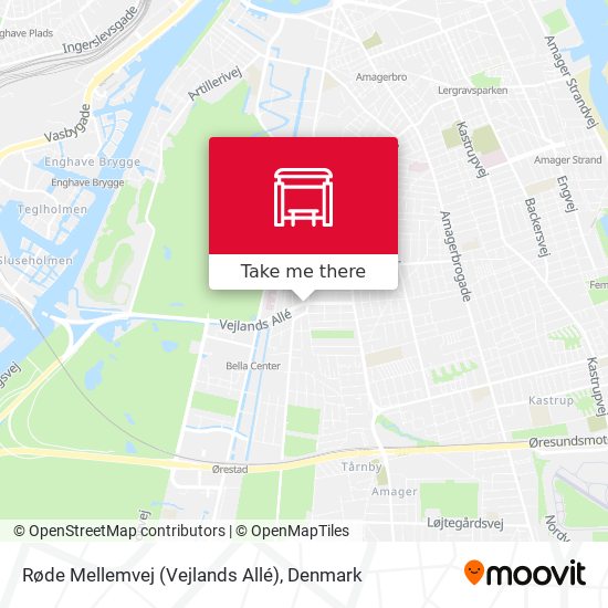 Røde Mellemvej (Vejlands Allé) map