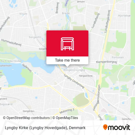 Lyngby Kirke (Lyngby Hovedgade) map