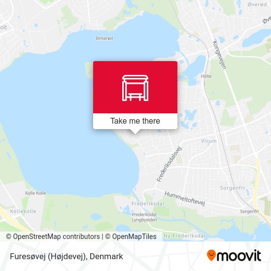 Furesøvej (Højdevej) map