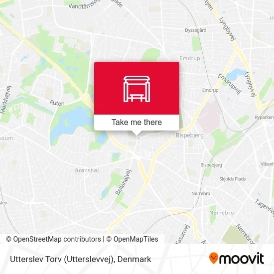 Utterslev Torv (Utterslevvej) map