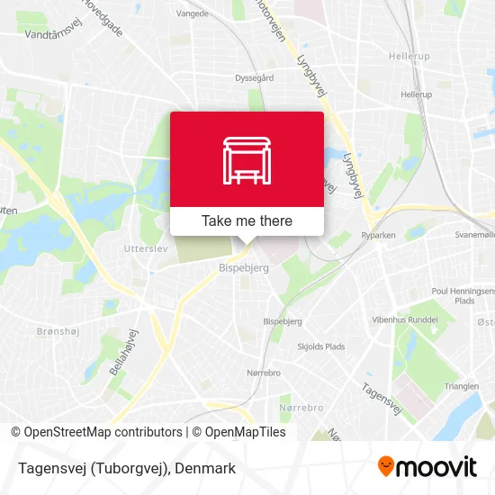 Tagensvej (Tuborgvej) map