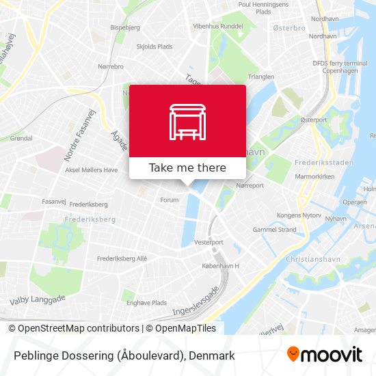 Peblinge Dossering (Åboulevard) map