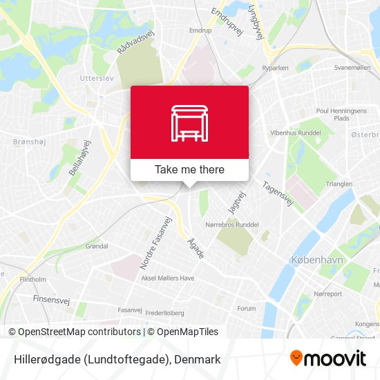 Hillerødgade (Lundtoftegade) map