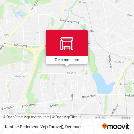 Kirstine Pedersens Vej (Tårnvej) map