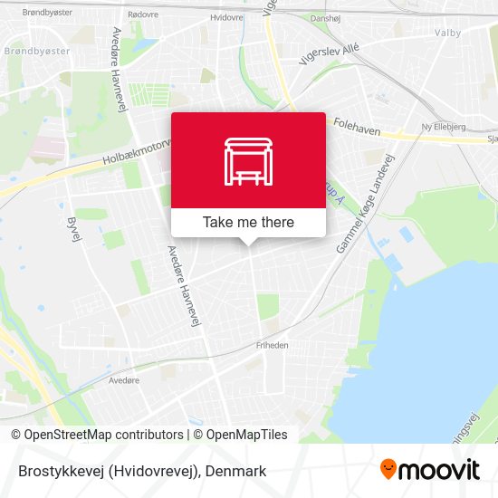 Brostykkevej (Hvidovrevej) map