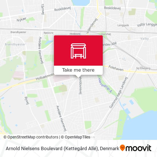Arnold Nielsens Boulevard (Kettegård Allé) map