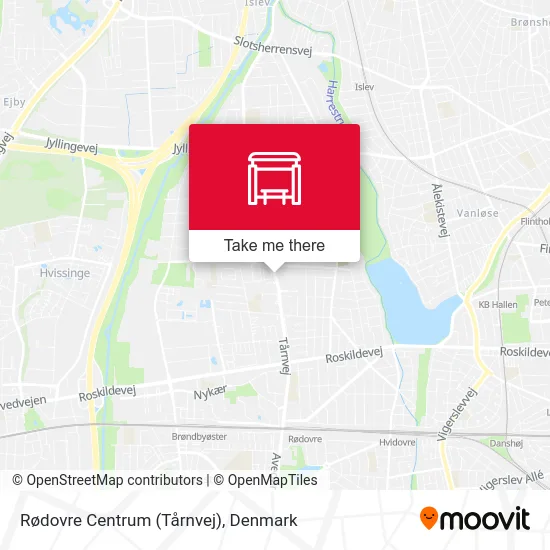 Rødovre Centrum (Tårnvej) map