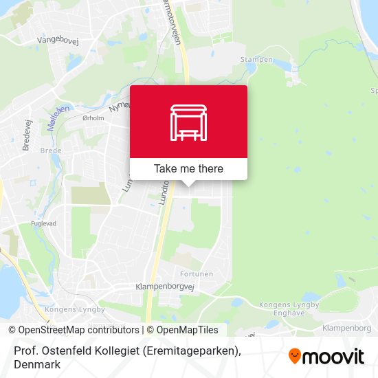 Prof. Ostenfeld Kollegiet (Eremitageparken) map