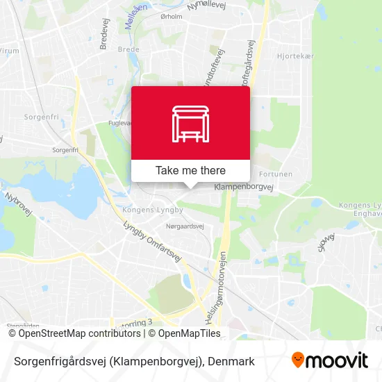 Sorgenfrigårdsvej (Klampenborgvej) map